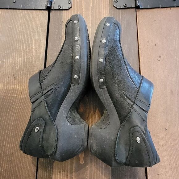 Merrell Luxe Wrap Nubuck Black Slip On Clog 6.5 - Picture 4 of 6